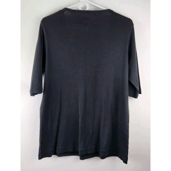 Duluth Trading Company Women's Size Large Black Short Sleeve Tee Shirt Cotton - Picture 2 of 5